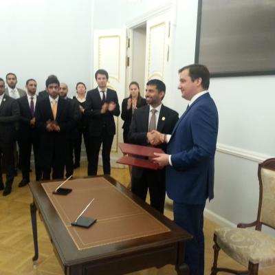 Подписание межправительственного соглашения с ОАЭ
